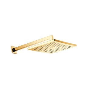 Chuveiro Lorenzetti de Parede Lorenquadra | Dourado Brilho