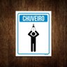 Placa Sinalização Higiene Chuveiro 36x46 - 1