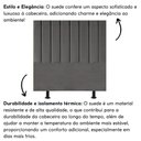 Ver imagem 4 de Cabeceira Estofada Cama Box Solteiro 100 Cm Alice Suede Cor:cinza Escuro