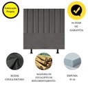 Ver imagem 5 de Cabeceira Estofada Cama Box Solteiro 100 Cm Alice Suede Cor:cinza Escuro