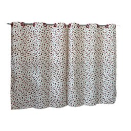 CORTINA COZINHA BELLA 2,00X1,45 - PIMENTA - 1