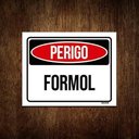 Ver imagem 1 de Kit 10 Placas Sinalização Perigo Formol