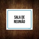 Ver imagem 1 de Kit 5 Placas Ambiente Sinalização Setor Sala de Reunião