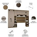Ver imagem 2 de Guarda Roupa Casal Modulado Cp02 Delphi Avelã/cinnamon L01 - Mpozenato
