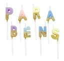 Ver imagem 1 de Vela De Aniversário Parabéns Letras Vela De Bolo De Festas
