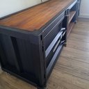 Ver imagem 5 de Rack para Tv Container Ferncliff 150cm L - Estilo Industrial em Ferro