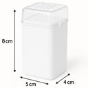 Ver imagem 3 de Kit 6 Saleiros Pimenteiros de Mesa 70ml Branco Plástico Coza Restaurante Bar