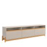 Rack para Tv 75 Polegadas 213cm Lion Lukaliam Off White/freijo - 1