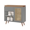 Ver imagem 3 de Buffet Bourbon 100% Mdf 1 Porta 1 Gaveta e Pés Estilo Retrô Tuboarte