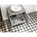 Ver imagem 4 de Gabinete Ripado 60 Cuba Branca e Espelheira