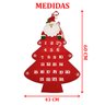 Calendário Natal Advento Papai Noel Contagem Regressiva 60cm - 2