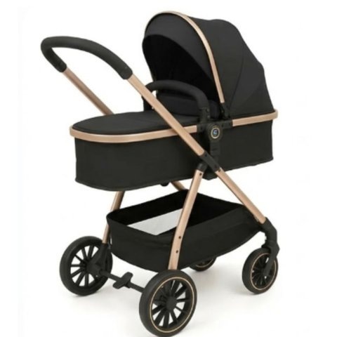 Carrinho 3 em 1 Move Duo Preto Golden + Bebe Conforto - Passear Baby