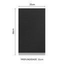 Ver imagem 3 de Armário de Cozinha Aéreo 100% MDF 35 cm 1 Porta Branco/Preto Acordes Madesa