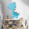 Adesivo de Parede Dinossauro Baby Azul-Grande 75x55cm - 1