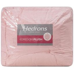 Edredom Casal Hedrons Dupla Face Plush E Peles Rosa Chá - 4
