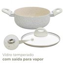 Ver imagem 3 de Jogo de Panelas Antiaderente Revestimento Cerâmica Ibiza Vanilla Premium 8 Peças - Casambiente