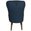 Ver imagem 4 de Cadeira Maju Suede Azul Royal com Tacha - Dominic Decor