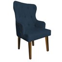 Ver imagem 1 de Cadeira Maju Suede Azul Royal com Tacha - Dominic Decor