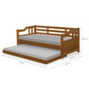 Ver imagem 5 de Sofá Cama Madeira Maciça AT6000 Castanho - Atraente Móveis