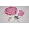Sousplat De Crochê Rosa Conjunto Com 8 Peças - 1