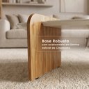 Ver imagem 6 de Mesa de Centro Tampo Off White 120x60cm e Pés Laminados Cinamomo Creta
