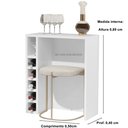 Ver imagem 4 de Adega Planejada Carvalho 4008 cor Branco - Comprar moveis em casa