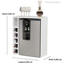 Ver imagem 3 de Adega Planejada Carvalho 4008 cor Branco - Comprar moveis em casa