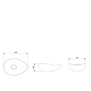 Ver imagem 3 de Cuba Apoio Oval Ruy Ohtake Branca 54,0x37,5 - Roca Louça Roca Louças