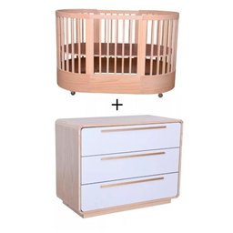 Quarto Bebê Completo Com Berço e Cômoda Coleção Wave Divicar - 1