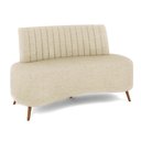 Ver imagem 1 de Sofá Living Decorativo 2 Lugares 1,60m Katara Bege Linho G33 - Gran Belo