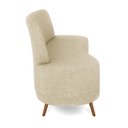 Ver imagem 5 de Sofá Living Decorativo 2 Lugares 1,60m Katara Bege Linho G33 - Gran Belo