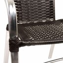 Ver imagem 2 de Jogo Turin 4 Cadeiras e Mesa em Alumínio Trama Original Preto