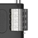 Ver imagem 2 de Cadeado de Zamac com Segredo Preto Fosco 40mm - 57504 - STAM