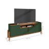 Rack para TV Brentford Verde Oliva Cedro - 2