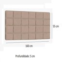 Ver imagem 2 de Cabeceira Casal Bronze Tuboarte Castor Amassado