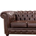 Ver imagem 3 de Sofá 3 Lugares Maísa 235cm Couro Capuccino - Sallar Home
