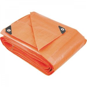 Lona reforçada de polietileno laranja 4 m x 3 m Vonder PLUS