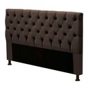 Ver imagem 1 de Cabeceira Cama Box Casal Cristal 140cm Marrom Chocolate
