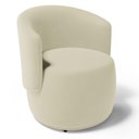 Ver imagem 4 de Kit 2 Poltronas e 1 Namoradeira Aisha Orgânica Suede Bege Claro - Desk Design