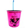 Bebedouro Plastico 1700 Ml Rosa torneira acrilico azul - 1
