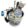 Bebedouro Gato Online Inox 1500 mL com Wifi e Filtro de Água Bivolt - 1