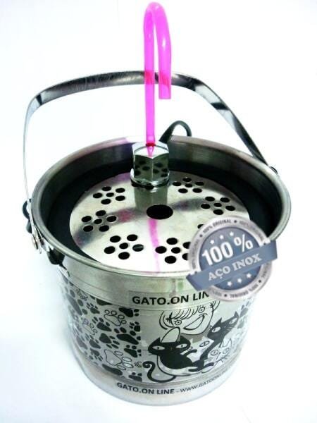 Bebedouro Inox 1500 Ml com torneira acrilico incolor - 1