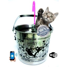 Bebedouro Inox 1500Ml Wifi torneira acrilico incolor Filtro - 1