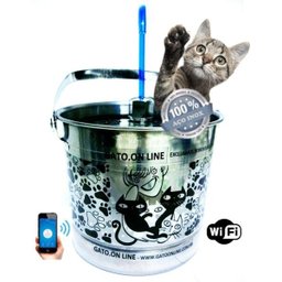 Bebedouro Inox 1500 Ml Wifi torneira acrilico rosa Filtro - 1