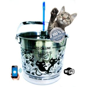 Bebedouro Inox 1500 Ml Wifi torneira acrilico rosa Filtro