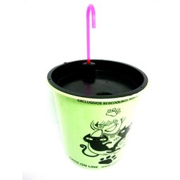 Bebedouro Plastico 1700 Ml Verde WIFI torneira acrilico rosa - 2