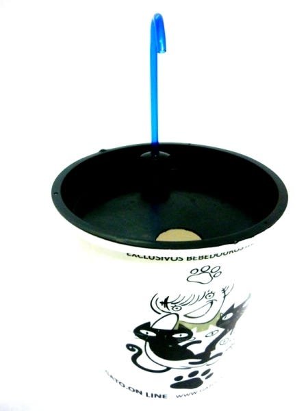 Bebedouro Plastico 1700 Ml Branco torneira acrilico azul