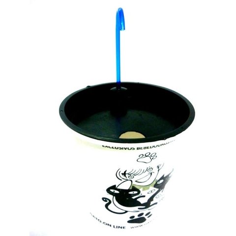 Bebedouro Plastico 1700 Ml Branco torneira acrilico azul