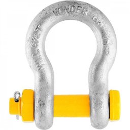 Manilha curva 7/8" com porca e cupilha Vonder PLUS - 4