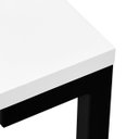 Ver imagem 5 de Mesa 90 Cm Estilo Industrial Moderna Escritório Branca Preta